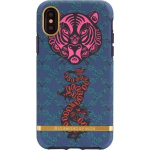 Richmond & Finch Tiger & Dragon - Gold details for iPhone XS Max colourful