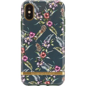 Richmond & Finch Emerald Blossom - Gold details for iPhone X colourful