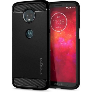 Spigen Rugged Armor Motorola Moto Z3 Play Hoesje - Zwart