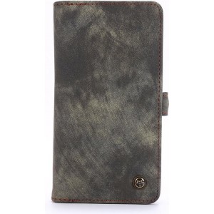 Caseme - iPhone 12 Hoesje - Uitneembare Portemonnee Vintage Zwart