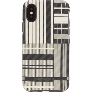 Richmond & Finch Platinum Stripes - Black details for iPhone X colourful