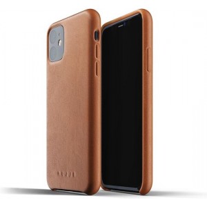 Mujjo - Full Leather Case for iPhone 11 Bruin