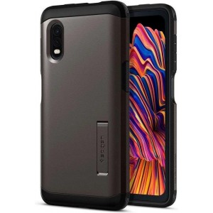 Hoesje Samsung Galaxy Xcover Pro - Spigen Tough Armor Case - Gunmetal