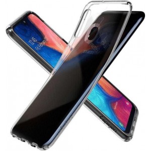 Hoesje Samsung Galaxy A20e - Spigen Liquid Crystal Case - Doorzichtig/Transparant