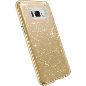 Speck Presidio Clear Glitter - Samsung Galaxy S8+ Case - Clear with Gold Glitter / Clear