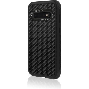 Black Rock Cover Robust Real Carbon Voor Samsung Galaxy S10 Zwart