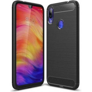 Rugged TPU Xiaomi Redmi Note 7 Hoesje - Zwart