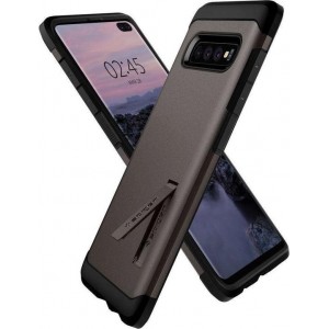 Hoesje Samsung Galaxy S10 Plus - Spigen Tough Armor Case - Zilver