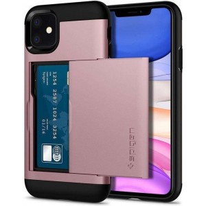 Spigen Slim Armor CS Apple iPhone 11 Hoesje - Rose Gold