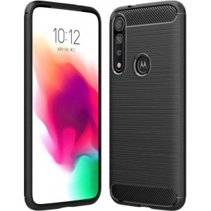 Rugged TPU Motorola Moto G8 Plus Case - Zwart