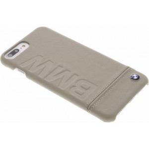 BMW Real Leather Hard Case iPhone 8 Plus / 7 Plus - Taupe