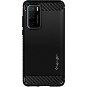 Hoesje Huawei P40 - Spigen Rugged Armor Case  - Zwart