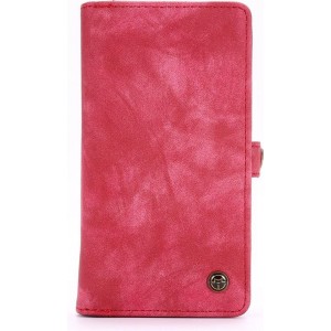 Caseme - iPhone 12 mini Hoesje - Uitneembare Portemonnee Vintage Rood