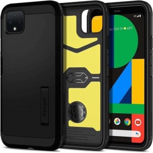 Hoesje Google Pixel 4 - Spigen Tough Armor Case - Zwart