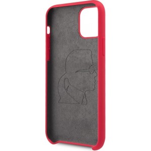 Karl Lagerfeld Backcover hoesje Iconic geschikt voor Apple iPhone 11 Pro Max - Rood - Full Body - KLHCN65SLFKRE