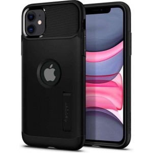 Hoesje Apple iPhone 11 - Spigen Slim Armor Case - Zwart