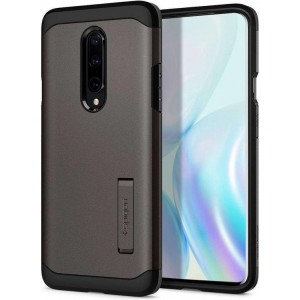 Hoesje OnePlus 8 - Spigen Tough Armor Case - Gunmetal