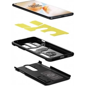 Hoesje OnePlus 8 Pro - Spigen Tough Armor Case - Zwart