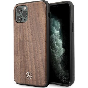 Mercedes-Benz Wood Hard Case - Apple iPhone 11 Pro (5.8'') - Lichtbruin