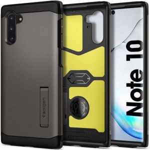 Hoesje Samsung Galaxy Note 10 - Spigen Tough Armor Case - Zilver