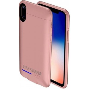 Battery Power Hoesje voor iPhone X 4000 mAh Roze