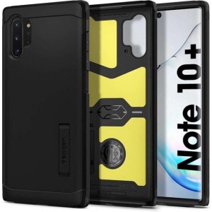 Hoesje Samsung Galaxy Note 10 Plus - Spigen Tough Armor Case - Zwart