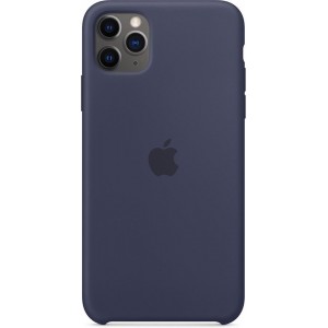 Apple Silicone Backcover iPhone 11 Pro Max hoesje - Midnight Blue