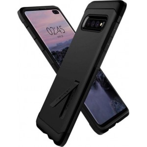 Hoesje Samsung Galaxy S10 Plus - Spigen Tough Armor Case - Zwart