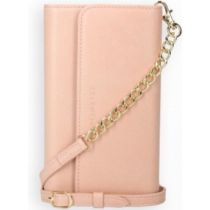 Selencia Eny Uitneembare Vegan Lederen Clutch iPhone 11 hoesje - Roze