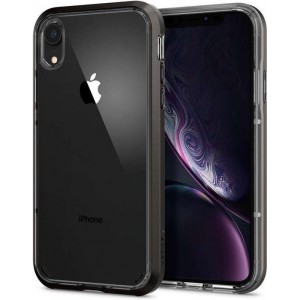 Hoesje Apple iPhone Xr - Spigen Neo Hybrid Crystal Case - Gunmetal