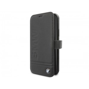 BMW Echt Lederen Bookcase hoesje - Zwart - voor iPhone 11