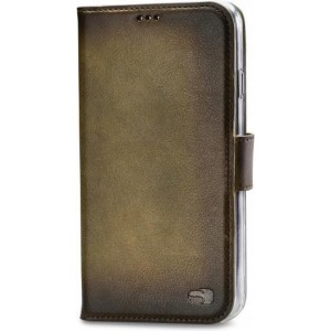 Senza Desire Leather Wallet Apple iPhone SE 2020 / 8 / 7 Burned Olive