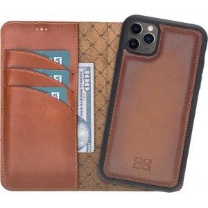 Bouletta Uitneembare 2-in-1 WalletCase iPhone 11 Pro - Dark Cognac