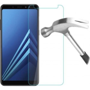 3 Stuks Screenprotector Tempered Glass Glazen Gehard Screen Protector 2.5D 9H (0.3mm) - Samsung Galaxy A8 2018