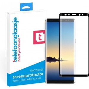 Samsung Galaxy Note 8 screenprotector gehard glas Edge to Edge - zwart