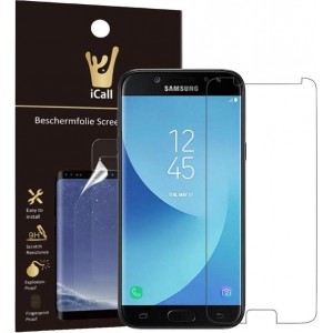 Samsung Galaxy J7 (2017) Screenprotector | Glas PET Folie Screen Protector Transparant iCall