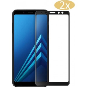 Samsung A8 2018 Screenprotector - Samsung Galaxy A8 2018 Screenprotector - Full Screen Protector Glas - 2 Stuks