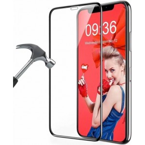 iPhone X/Xs Full Glue Screenprotector Adhesive Cover tempered glass Zwart