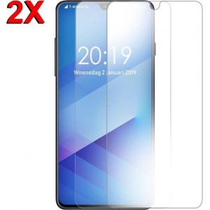 MMOBIEL 2 Stuks Samsung Galaxy A50 Glazen Screenprotector Tempered Gehard Glas 2.5D 9H (0.26mm) - inclusief Cleaning Set