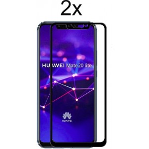 Huawei Mate 20 Lite Screenprotector Glas Full Cover - 2x Tempered Glass Screen Protector