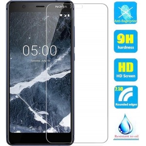 2 Stuks Screenprotector Tempered Glass Glazen Gehard Screen Protector 2.5D 9H (0.3mm) - Nokia 5.1