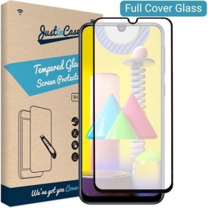 Just in Case Full Cover Tempered Glass Samsung Galaxy M31 Protector - Black