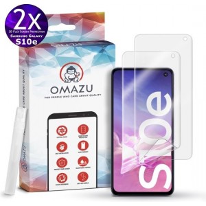 Samsung Galaxy S10 E (5,8")OMAZU 3D Flex TPU Screenprotector, 2 Pack (100% vingerafdruk scanner compatible)