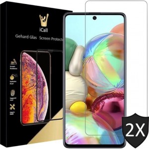 Samsung A71 Screenprotector - Samsung Galaxy A71 Screenprotector - Screen Protector Glas - 2 Stuks