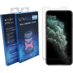 iPhone 11 Pro Max (crystal clear) Nuglas glazen screenprotector – Tempered Glass – Gehard glas - 1x stuk