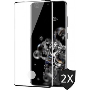 Samsung S20 Ultra Screenprotector - Samsung Galaxy S20 Ultra Screenprotector - Full Screen Protector Glas - 2 Stuks