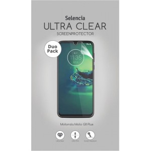 Selencia Duo Pack Ultra Clear Screenprotector voor de Motorola Moto G8 Plus