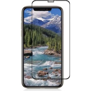 iPhone XS Max - Full Cover Screenprotector - Gehard Glas - Zwart