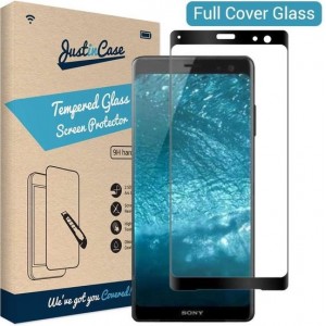 Just in Case Full Cover Tempered Glass Sony Xperia XZ3 Protector - Black