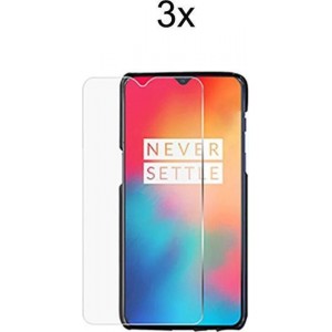 OnePlus 6T Screenprotector Glas - OnePlus 6T Screen Protector - 3x Tempered Glass Screen Protector